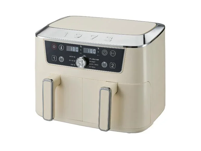 Silvercrest Friteuse à air chaud double zone Retro 1973 8,7 L, airfryer Silvercrest
